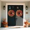 28'' Large Fall Wreath for Front Door(Fall Orange)28"D x 28"W x 5"H